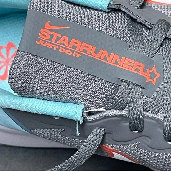 Nike Star Runner 3 Women's Gray/Aqua Sneakers Size 5.5 - Picture 5 of 16